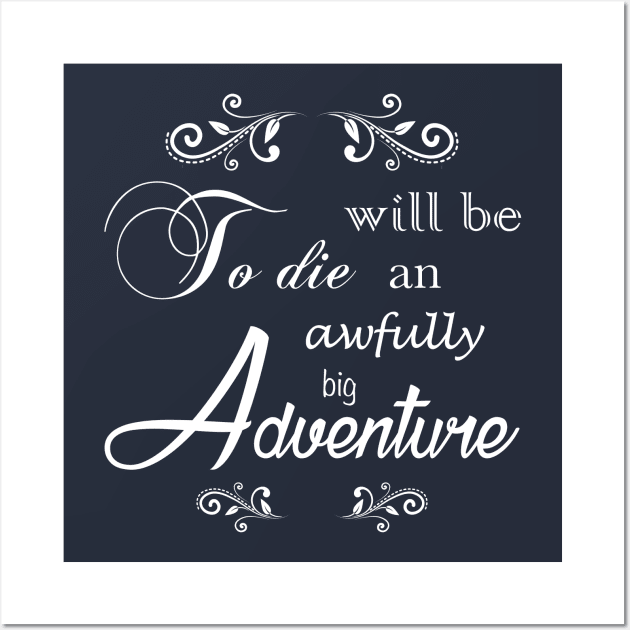 Peter Pan Quote - White Wall Art by LunarFlareStudios